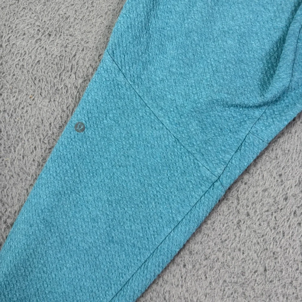 Lululemon At Ease Jogger Pants Mens M Teal Blue Textured Athletic Running